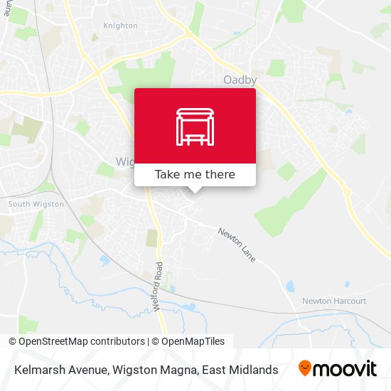 Kelmarsh Avenue, Wigston Magna map