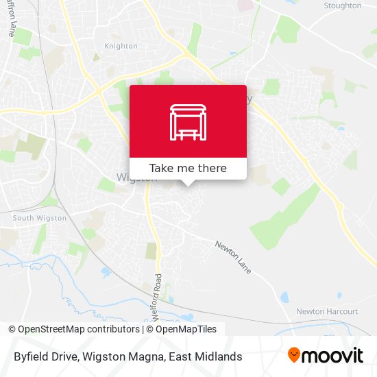 Byfield Drive, Wigston Magna map