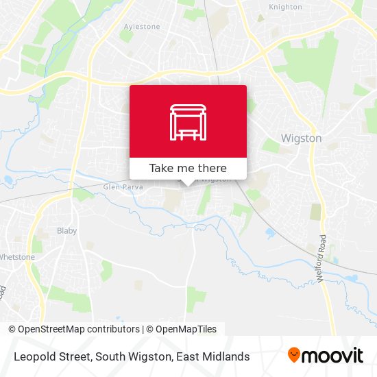 Leopold Street, South Wigston map