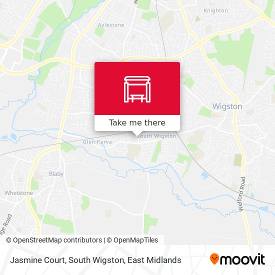 Jasmine Court, South Wigston map