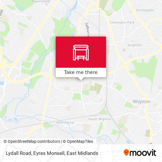 Lydall Road, Eyres Monsell map
