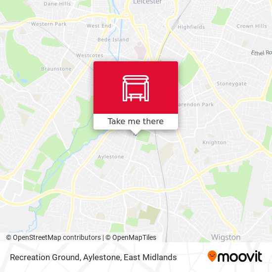 Recreation Ground, Aylestone map