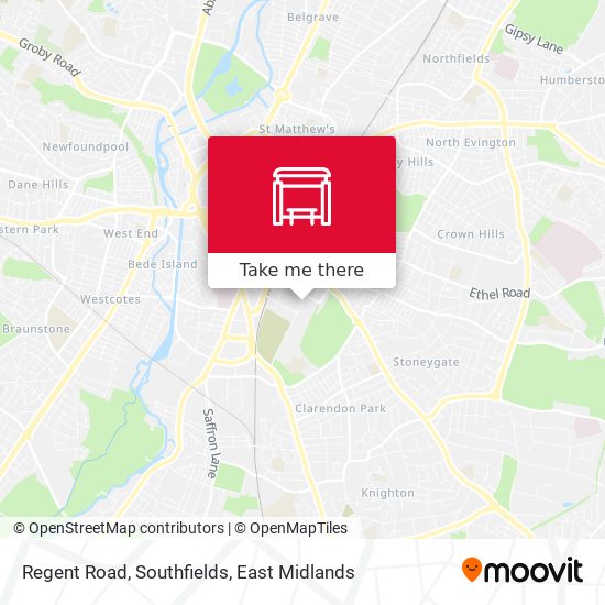 Regent Road, Southfields map