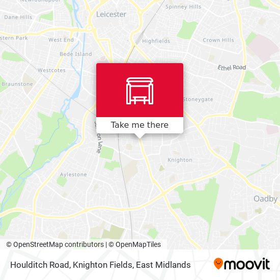 Houlditch Road, Knighton Fields map