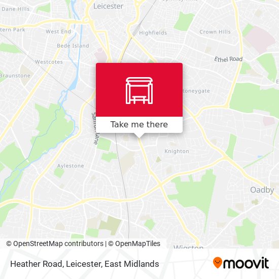 Heather Road, Leicester map