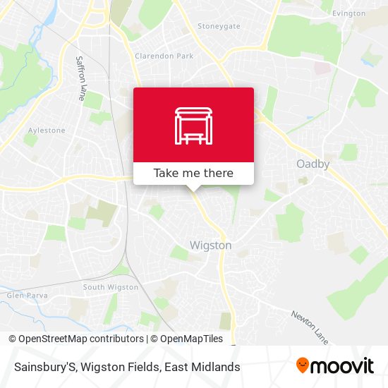 Sainsbury'S, Wigston Fields map