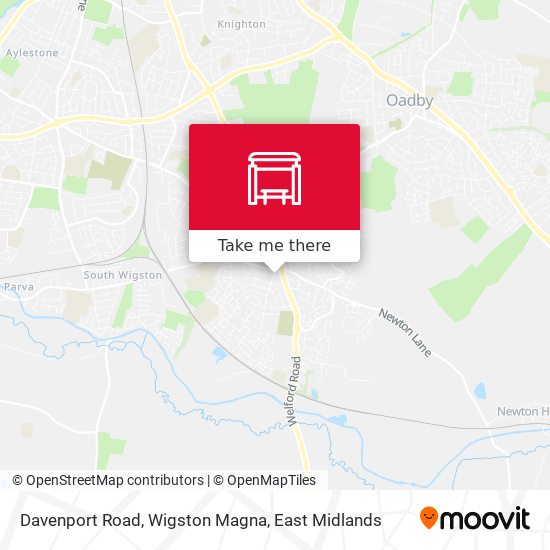 Davenport Road, Wigston Magna map