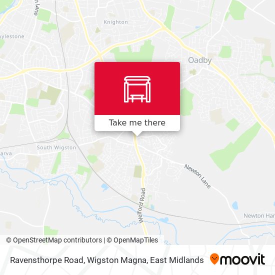 Ravensthorpe Road, Wigston Magna map