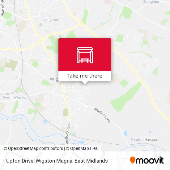 Upton Drive, Wigston Magna map