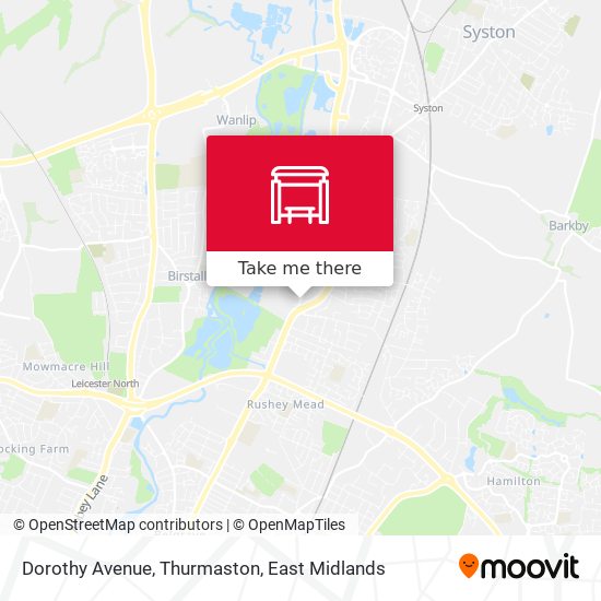 Dorothy Avenue, Thurmaston map