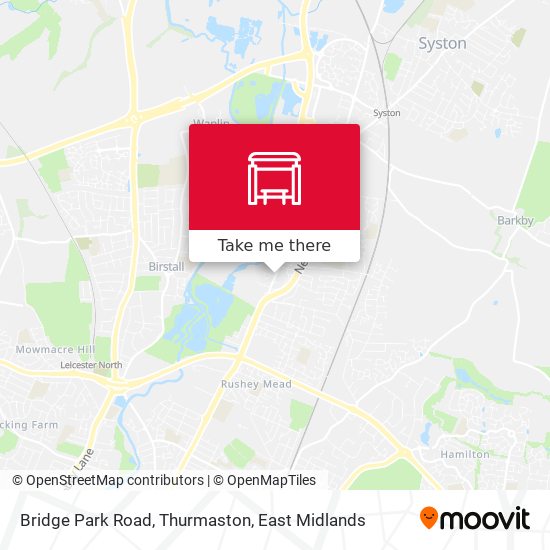 Bridge Park Road, Thurmaston map
