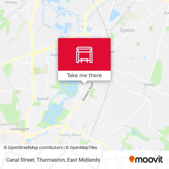 Canal Street, Thurmaston map