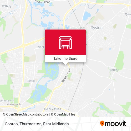 Costco, Thurmaston map