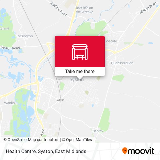 Health Centre, Syston map