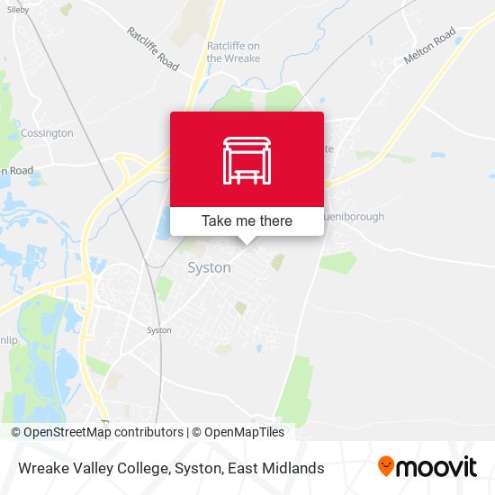 Wreake Valley College, Syston map