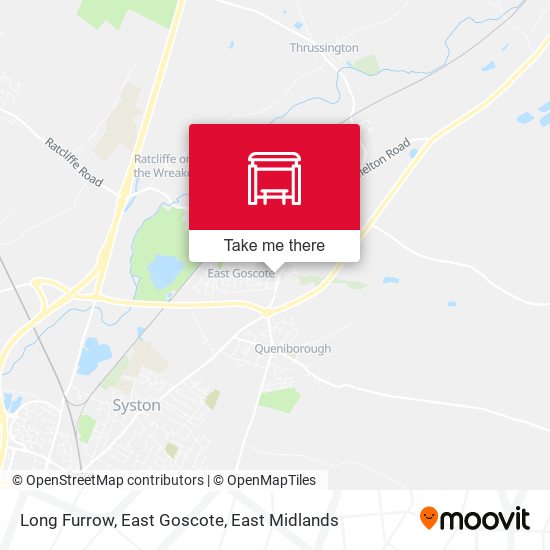 Long Furrow, East Goscote map