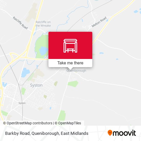 Barkby Road, Queniborough map