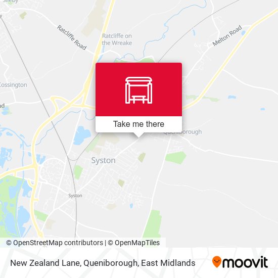 New Zealand Lane, Queniborough map