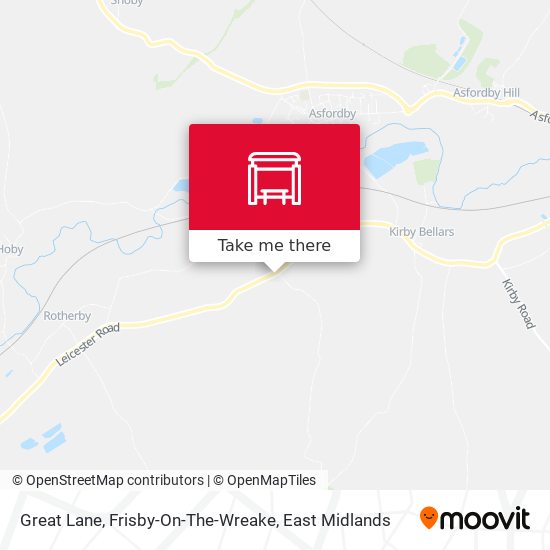 Great Lane, Frisby-On-The-Wreake map