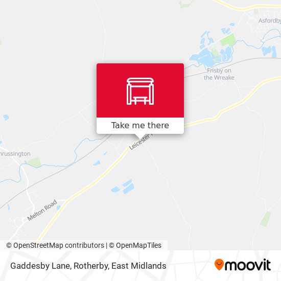 Gaddesby Lane, Rotherby map