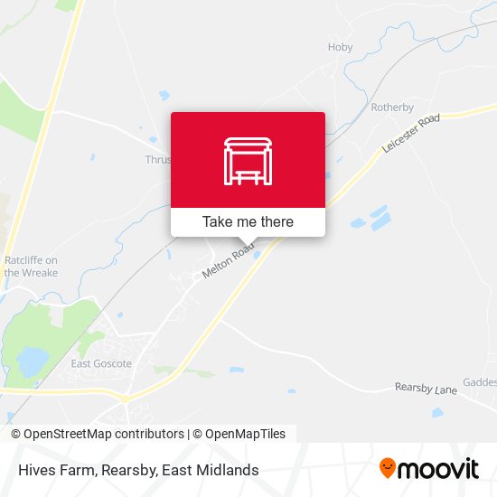 Hives Farm, Rearsby map