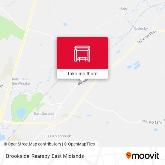 Brookside, Rearsby map