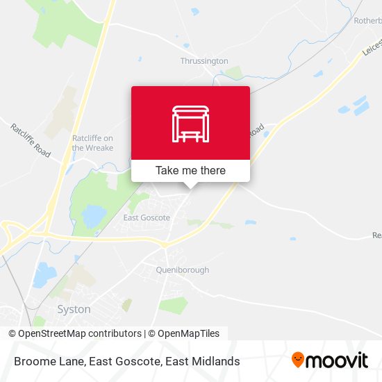 Broome Lane, East Goscote map