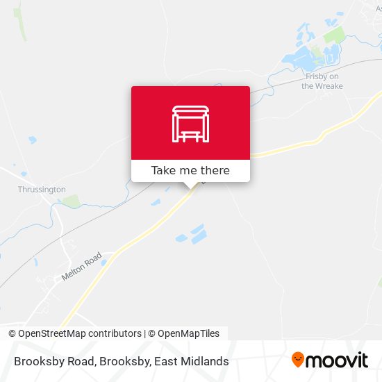 Brooksby Road, Brooksby map