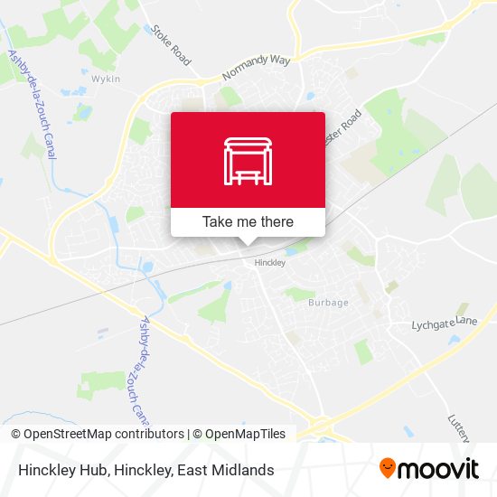 Hinckley Hub, Hinckley map