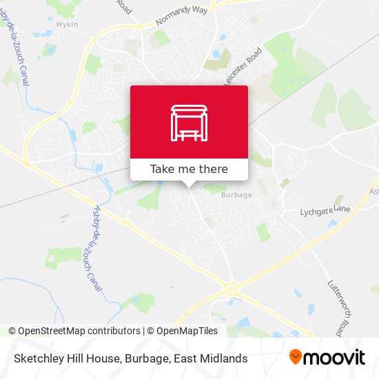 Sketchley Hill House, Burbage map