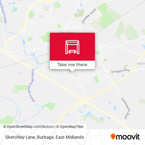 Sketchley Lane, Burbage map