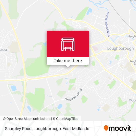 Sharpley Road, Loughborough map
