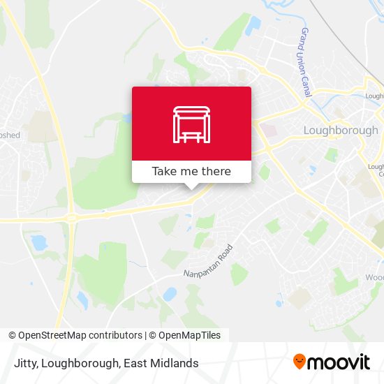 Jitty, Loughborough map