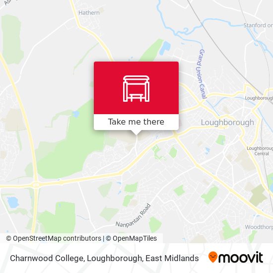 Charnwood College, Loughborough map