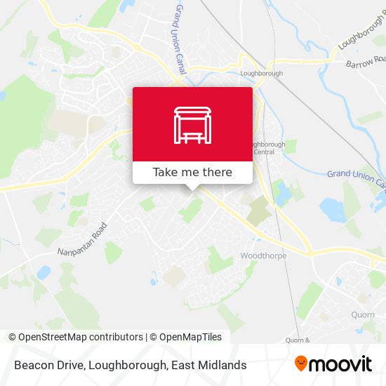 Beacon Drive, Loughborough map