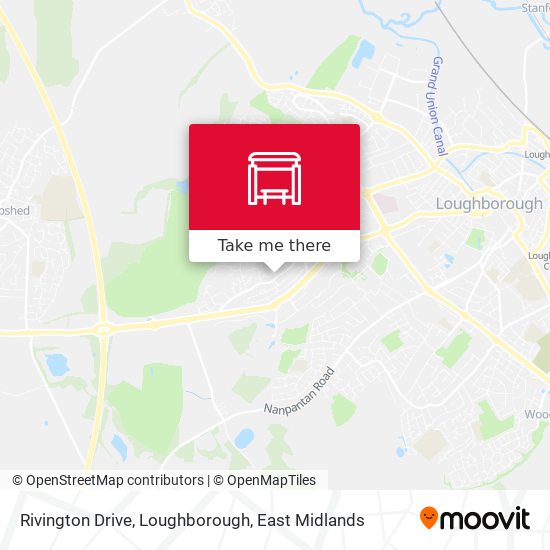 Rivington Drive, Loughborough map