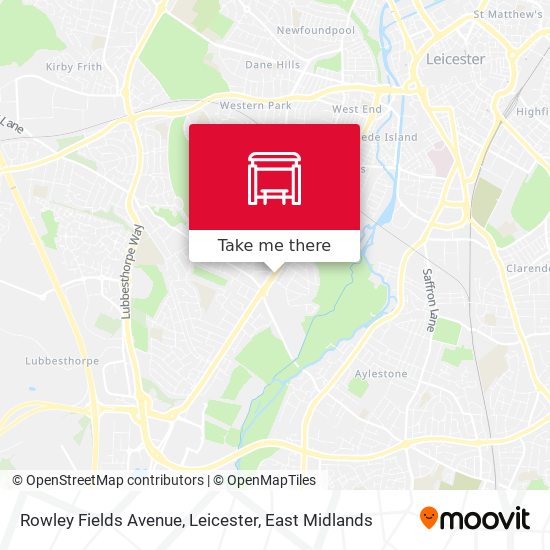 Rowley Fields Avenue, Leicester map