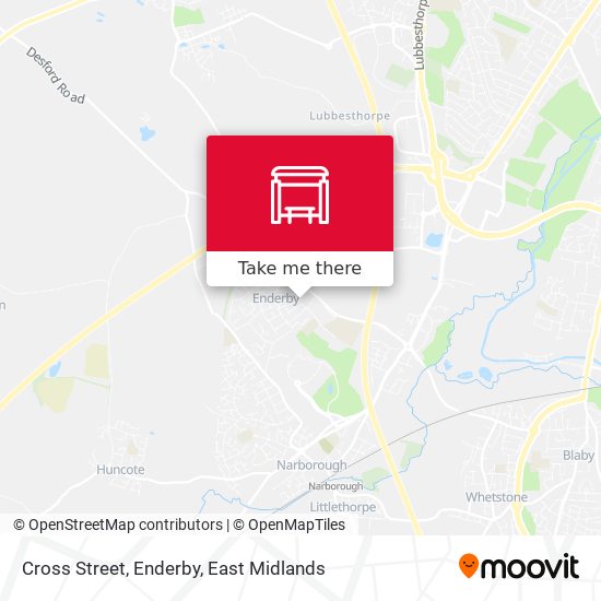 Cross Street, Enderby map