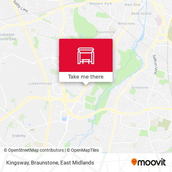 Kingsway, Braunstone map