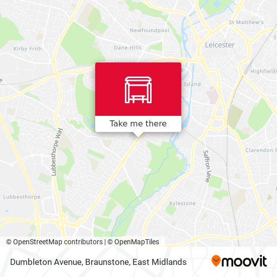 Dumbleton Avenue, Braunstone map