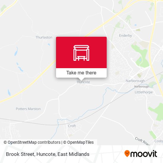 Brook Street, Huncote map