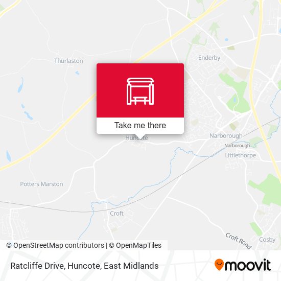 Ratcliffe Drive, Huncote map