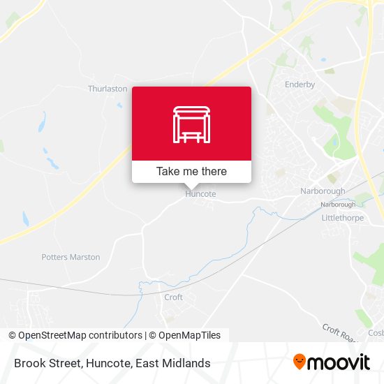 Brook Street, Huncote map