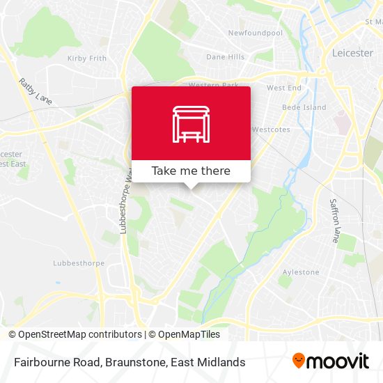 Fairbourne Road, Braunstone map