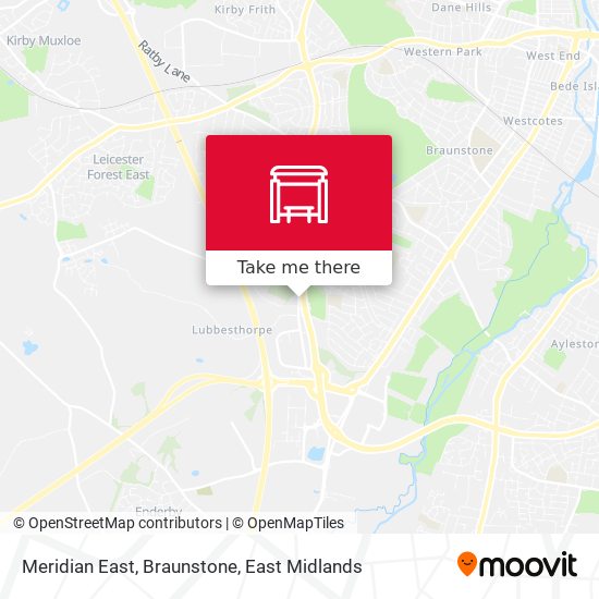 Meridian East, Braunstone map