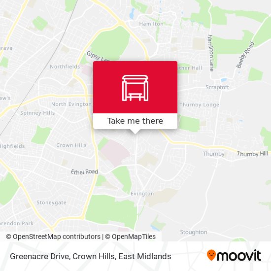 Greenacre Drive, Crown Hills map