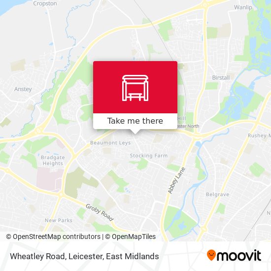Wheatley Road, Leicester map
