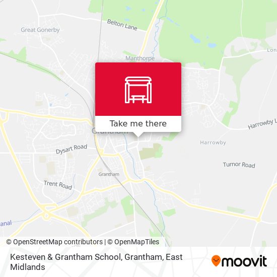 Kesteven & Grantham School, Grantham map