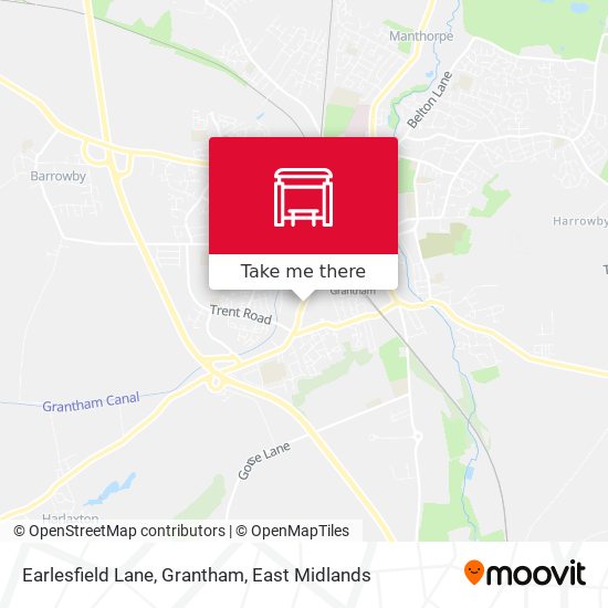 Earlesfield Lane, Grantham map