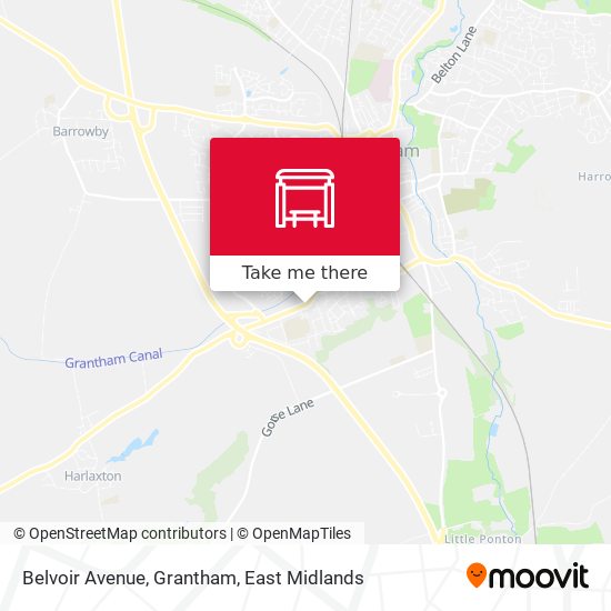 Belvoir Avenue, Grantham map